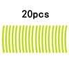 Glow-in-the-Dark Valve Caps for Car, Motorcycle & Bicycle Wheels (Set of 20)