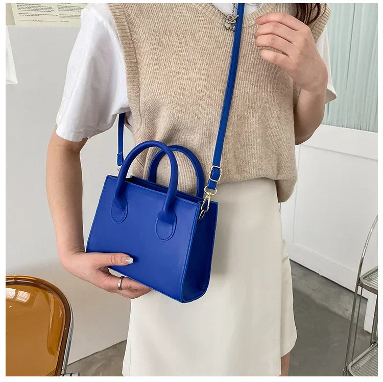 Minimalist Square PU Leather Crossbody Bag