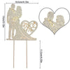 Crystal Rhinestone Mr and Mrs Wedding Cake Topper