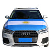 Custom Car Hood Flag with Wooden Pole