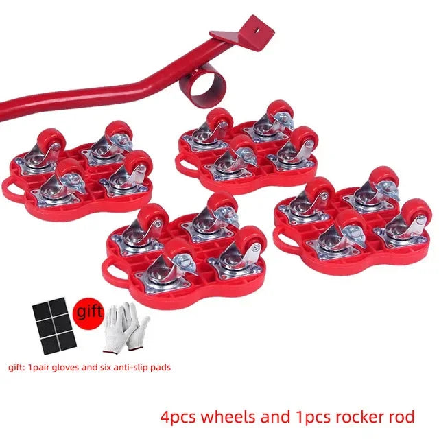 Heavy Duty Furniture Moving Rollers with Brake