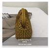 Handwoven Straw Tote Bag with Zipper