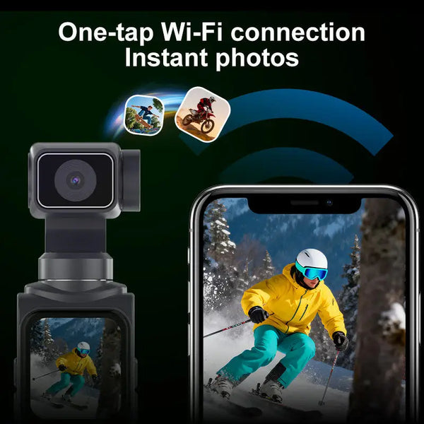 4K Pocket Gimbal Camera with Auto-Tracking