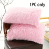 Plush Faux Fur Pillowcase with Hidden Zipper
