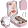 Portable LED Makeup Bag with Mirror