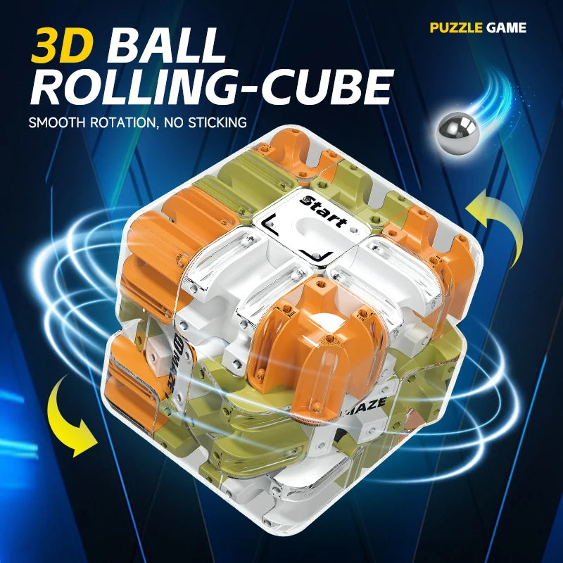 3D Maze Puzzle Cube – Brain Teaser Fidget Toy