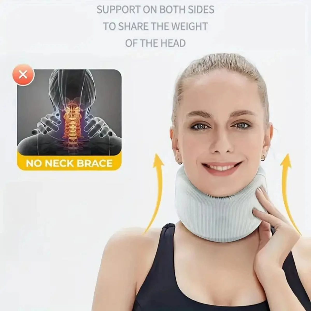 Adjustable Cervical Neck Support Brace for Sleep and Relaxation