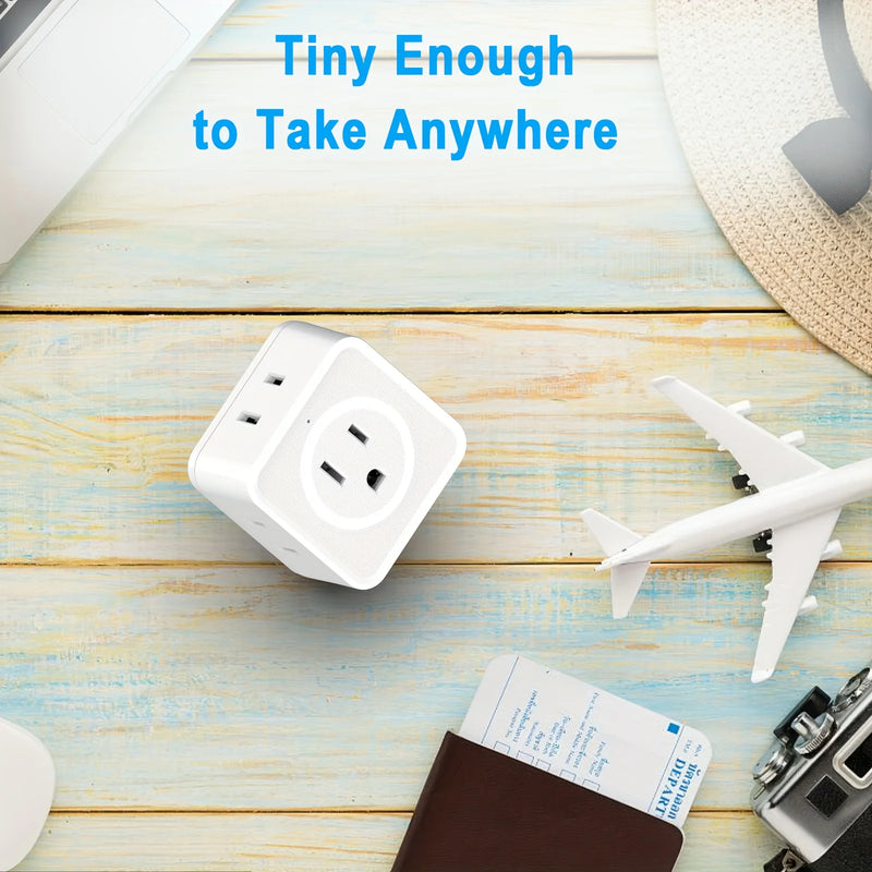 5-Outlet Wall Power Strip with USB Ports