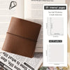 Mini Faux Leather Photo Album with 50 Transparent Pages