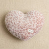 Leopard Print Heart-Shaped Plush Cushion