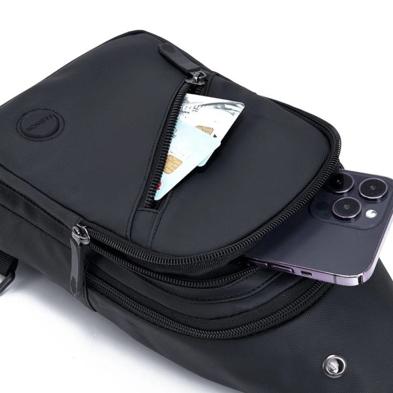 Men's Crossbody Sling Bag with Adjustable Strap