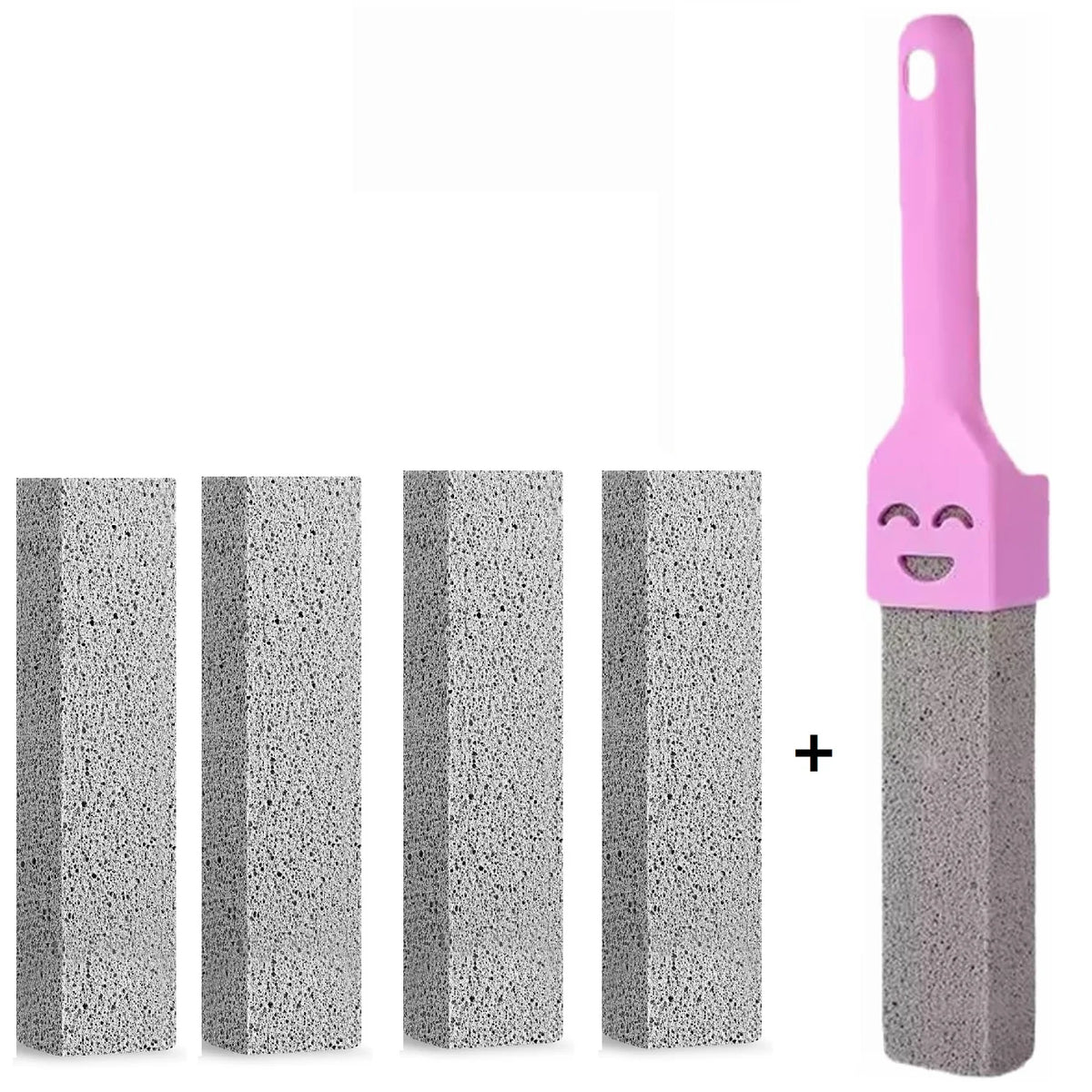 Pumice Stone Cleaning Stick Set for Toilet, Tile, and Sink Stain Removal