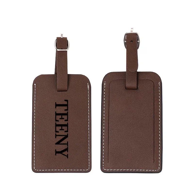 Personalized Faux Leather Passport and Luggage Tag Set