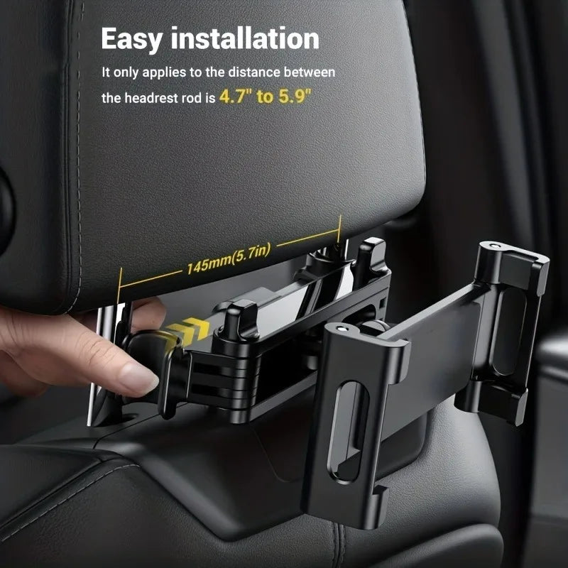Adjustable Car Headrest Tablet & Phone Mount