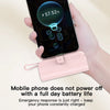 Pocket-Size 5000mAh Power Bank with Built-in Cable, LED Light & Phone Stand