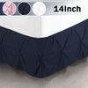 Elastic Wrap-Around Bed Skirt with 14-Inch Drop