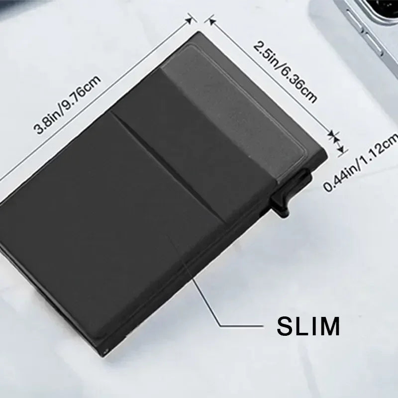 Slim RFID-Blocking Metal Card Wallet