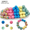 Soft Silicone Floral Beads for Jewelry Making