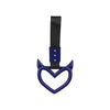A dark blue heart-shaped ring with a black strap and drift handle.