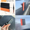 A set of magnetic squeegees for vinyl wrap and window tinting, showing various sizes and tools.