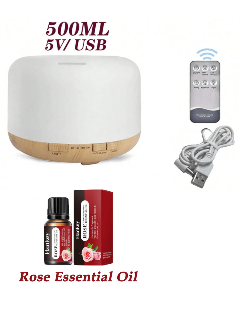 500ml Ultrasonic Essential Oil Diffuser with Remote Control