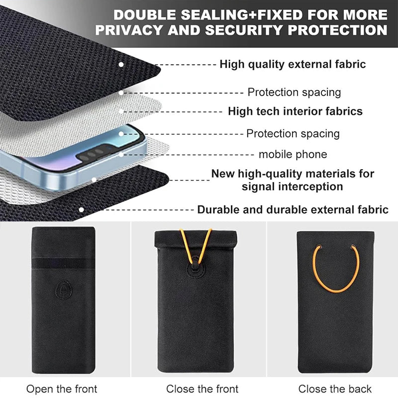 Faraday Signal Blocking Pouch for Car Keys & Smartphones