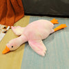 Oversized White Goose Plush Toy & Sofa Cushion
