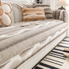 Plush Velvet Padded Sofa Cover with Non-Slip Backing