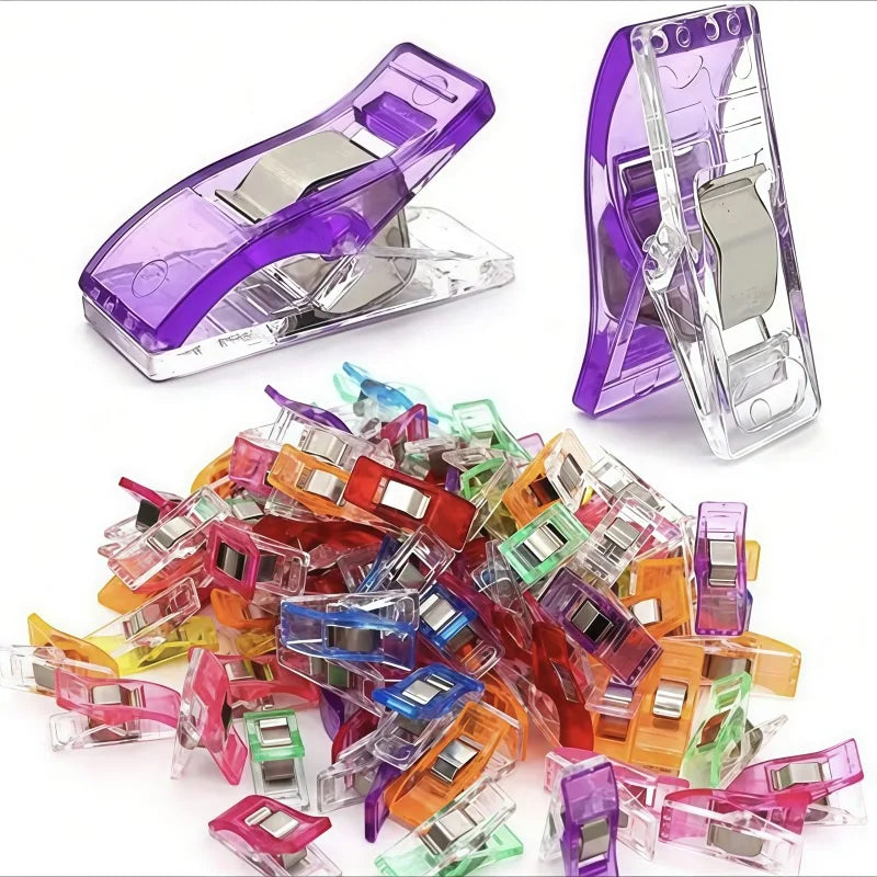 Colorful Multi-Purpose Sewing Clips for Crafting and Binding