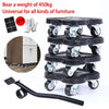 Heavy Duty Furniture Moving Rollers with Brake
