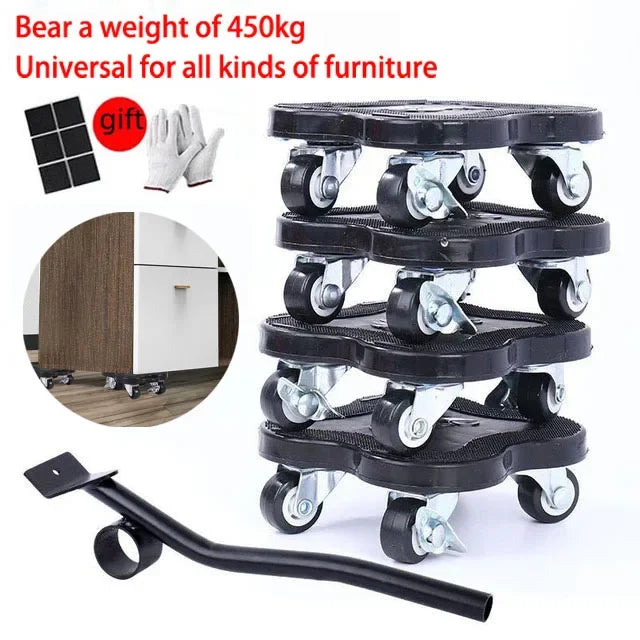 Heavy Duty Furniture Moving Rollers with Brake
