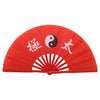 Traditional Bamboo Tai Chi Performance Fan with Protective Cover