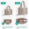 Lightweight Quilted Tote Bag with Crossbody Strap