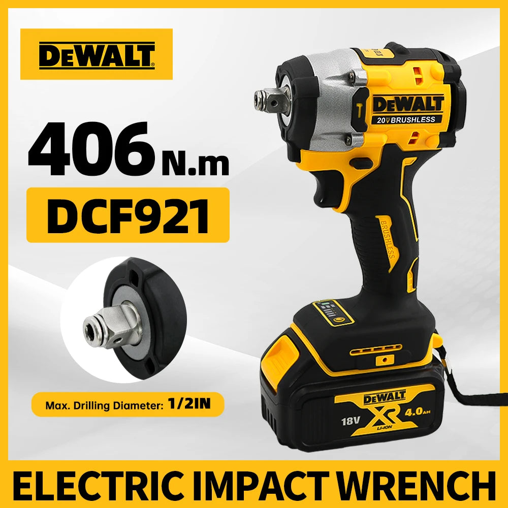 Brushless Cordless Impact Wrench with LED Light