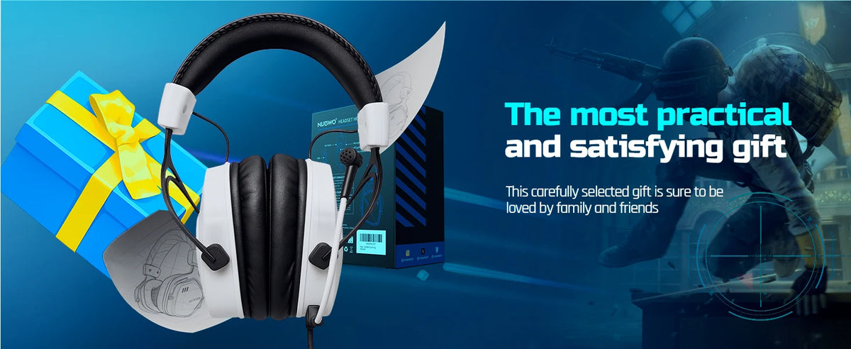 USB Gaming Headset with 7.1 Surround Sound and Noise-Cancelling Mic