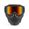 Skull Design Motorcycle & Cycling Goggles with Protective Mask