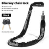 Black bike key chain lock with alloy lock core and one-click locking mechanism