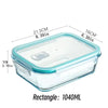 Borosilicate Glass Lunch Box with Leak-Proof Lid