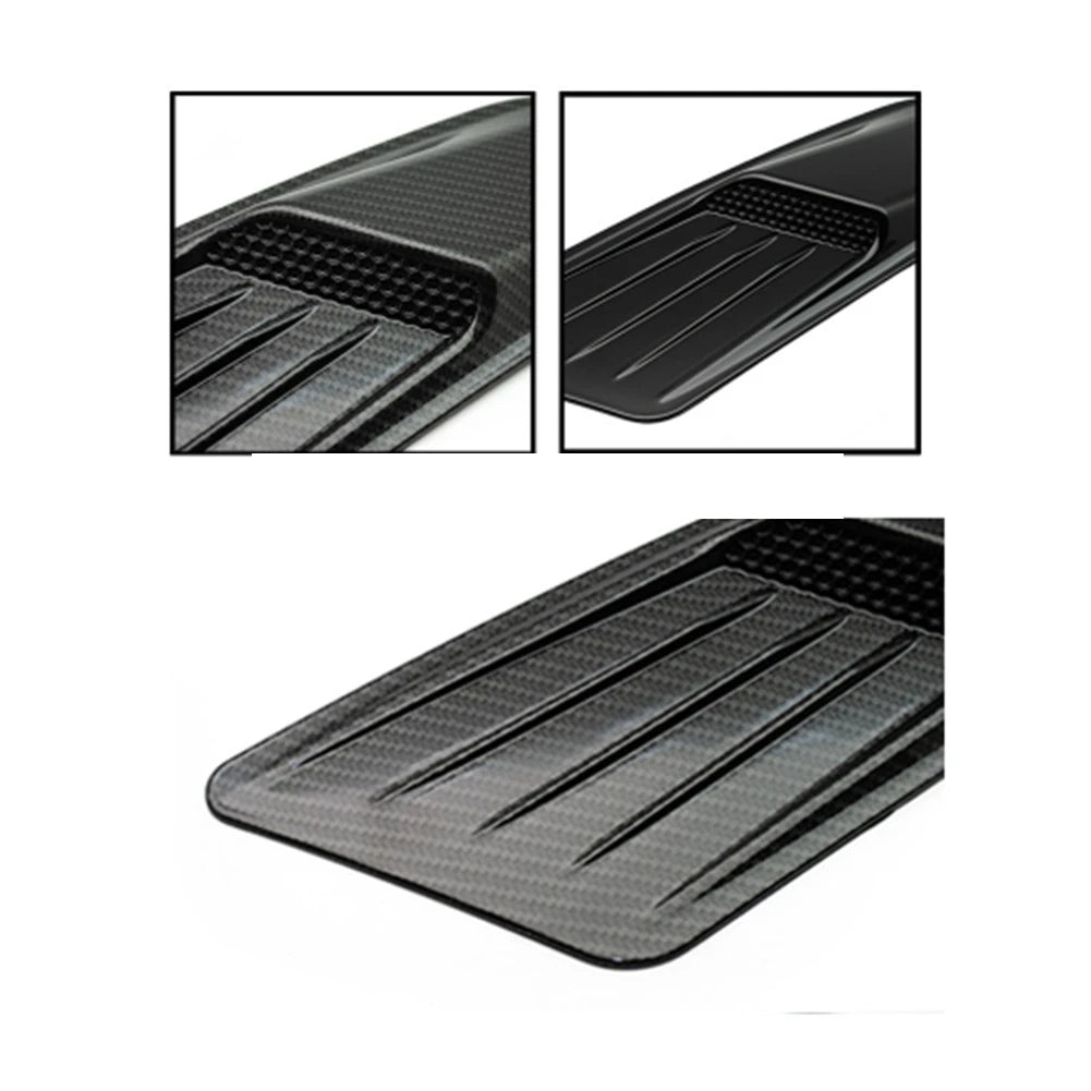 Ford Mustang Hood Air Outlet Vents - ABS Carbon Look