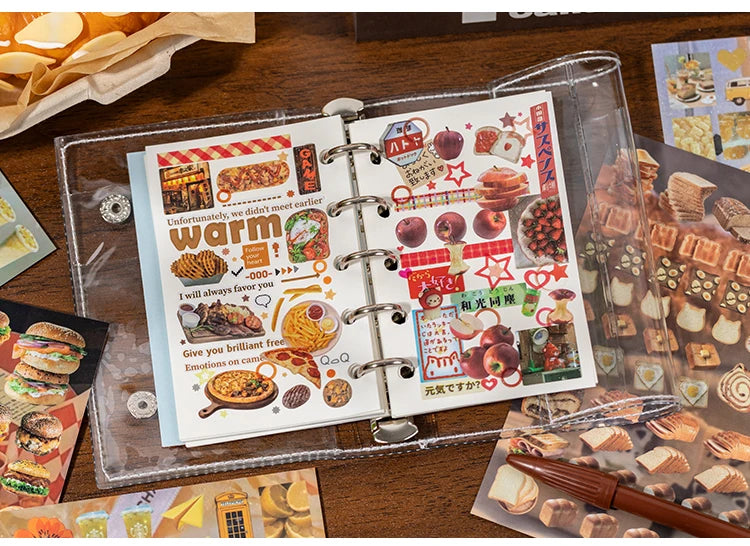 Y2K Aesthetic Sticker Book - 30 Sheets of Kawaii Japanese Stationery Decals