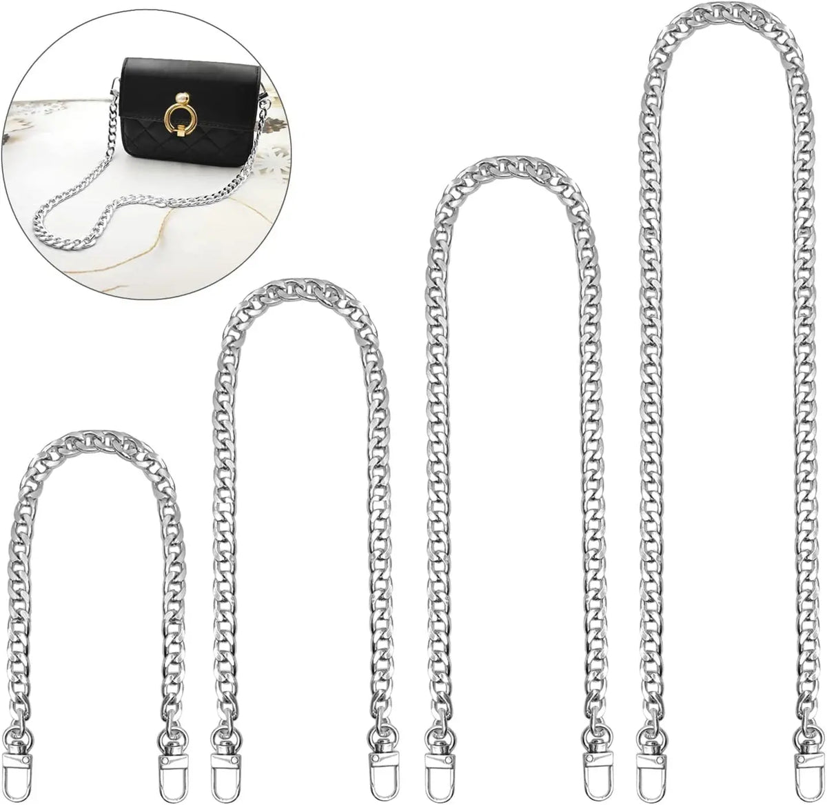 316L Stainless Steel Curb Chain Necklace for Women