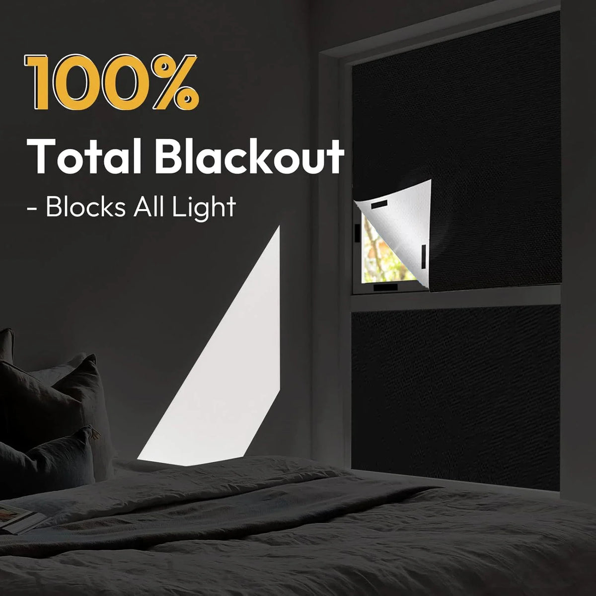 No-Drill Self-Adhesive Blackout Curtain