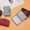 Compact Leather Card Holder Wallet with 24 Slots
