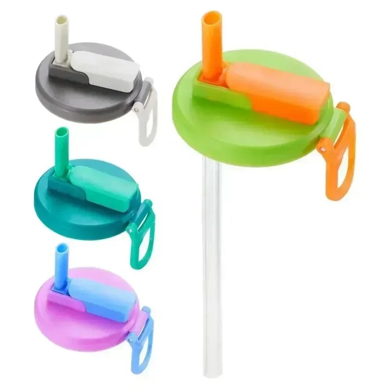 Silicone Soda Can Covers with Straws