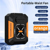 Portable Waist Fan with Flashlight & Power Bank