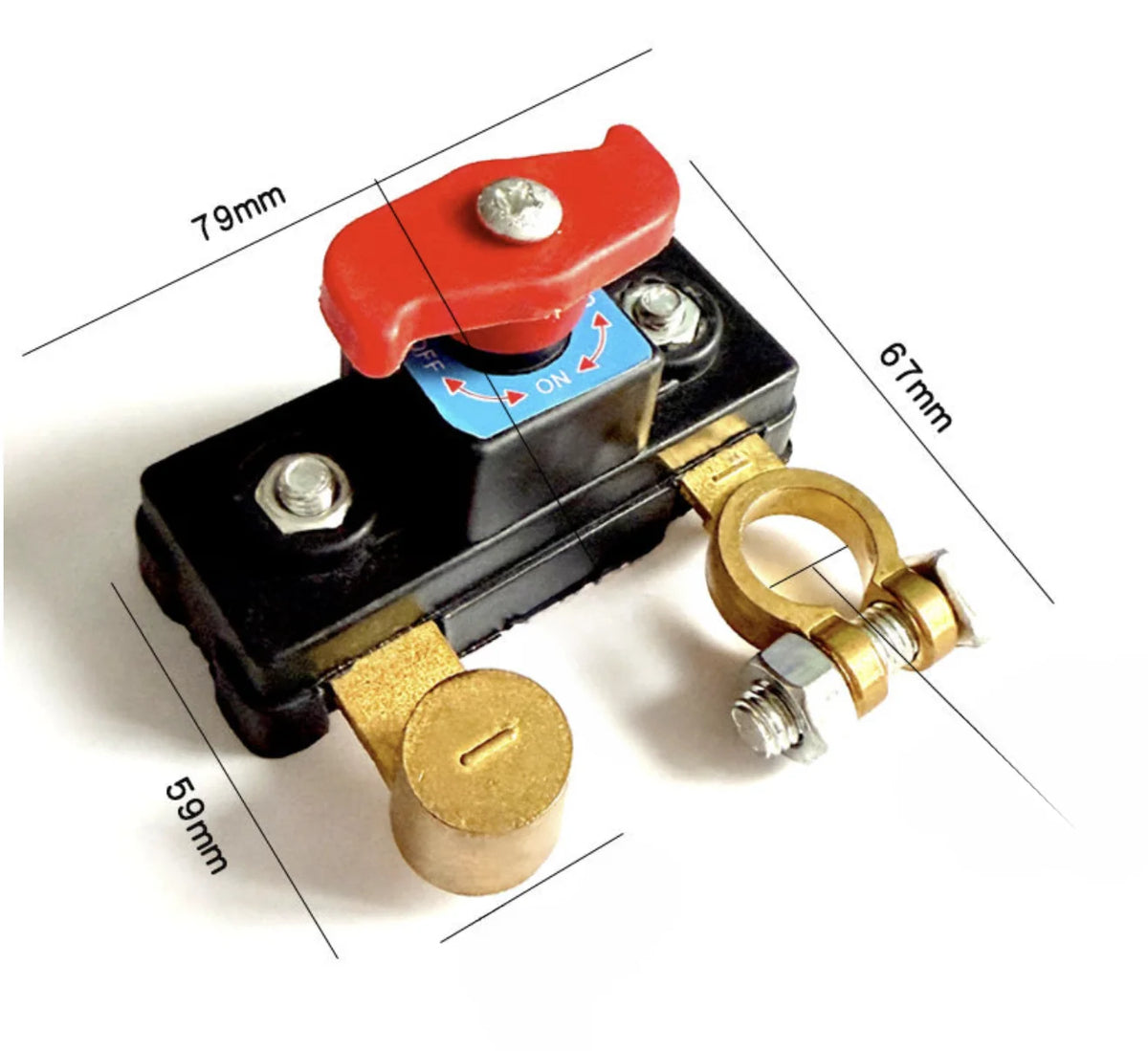 Heavy-Duty Battery Disconnect Switch for Cars, Trucks & RVs