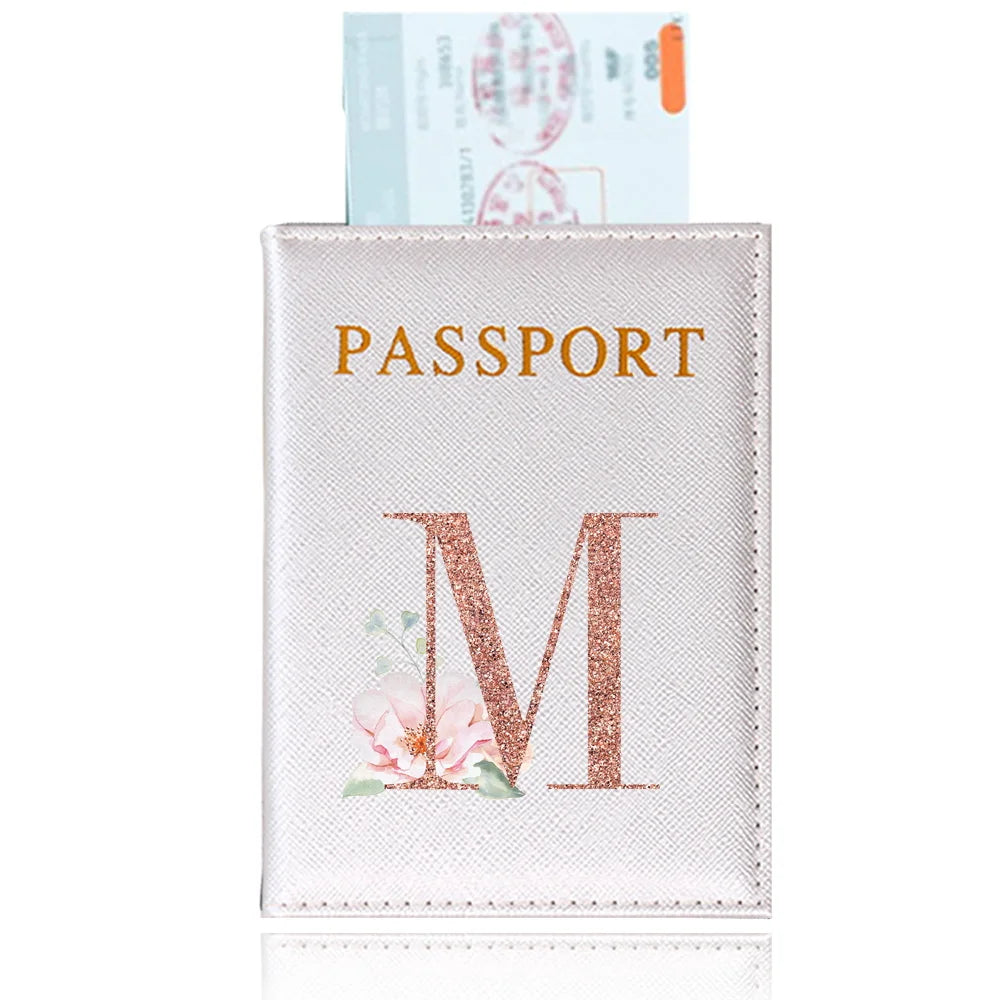 Elegant Rose Gold Passport Cover