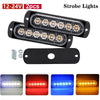 Two black LED strobe lights with various colored flash modes and a mounting plate