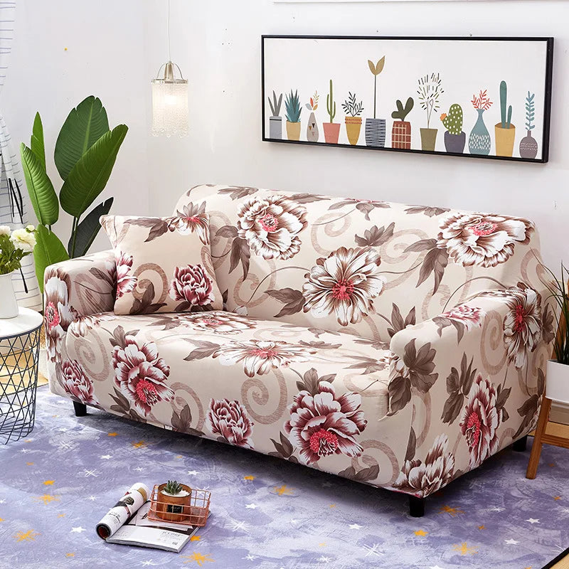 Stretch Sofa Cover with Non-Slip Backing