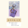 Mini PU Leather Journal Keychain with Keyring